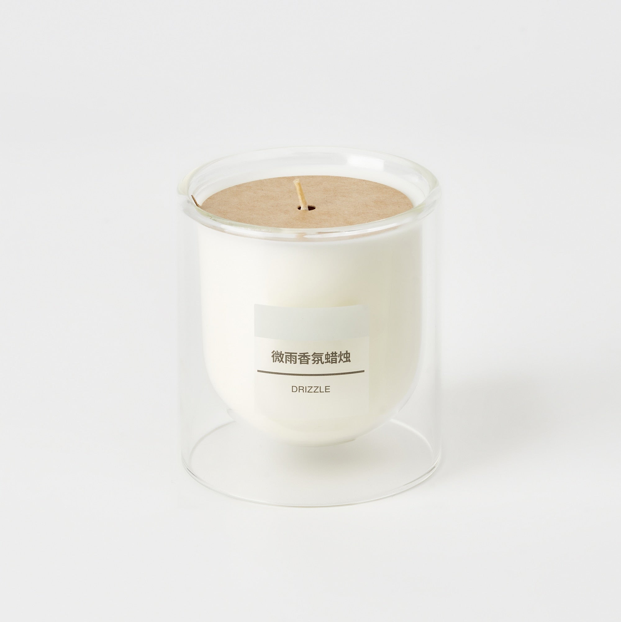 Scented Double Wall Glass Candle - Light Rain