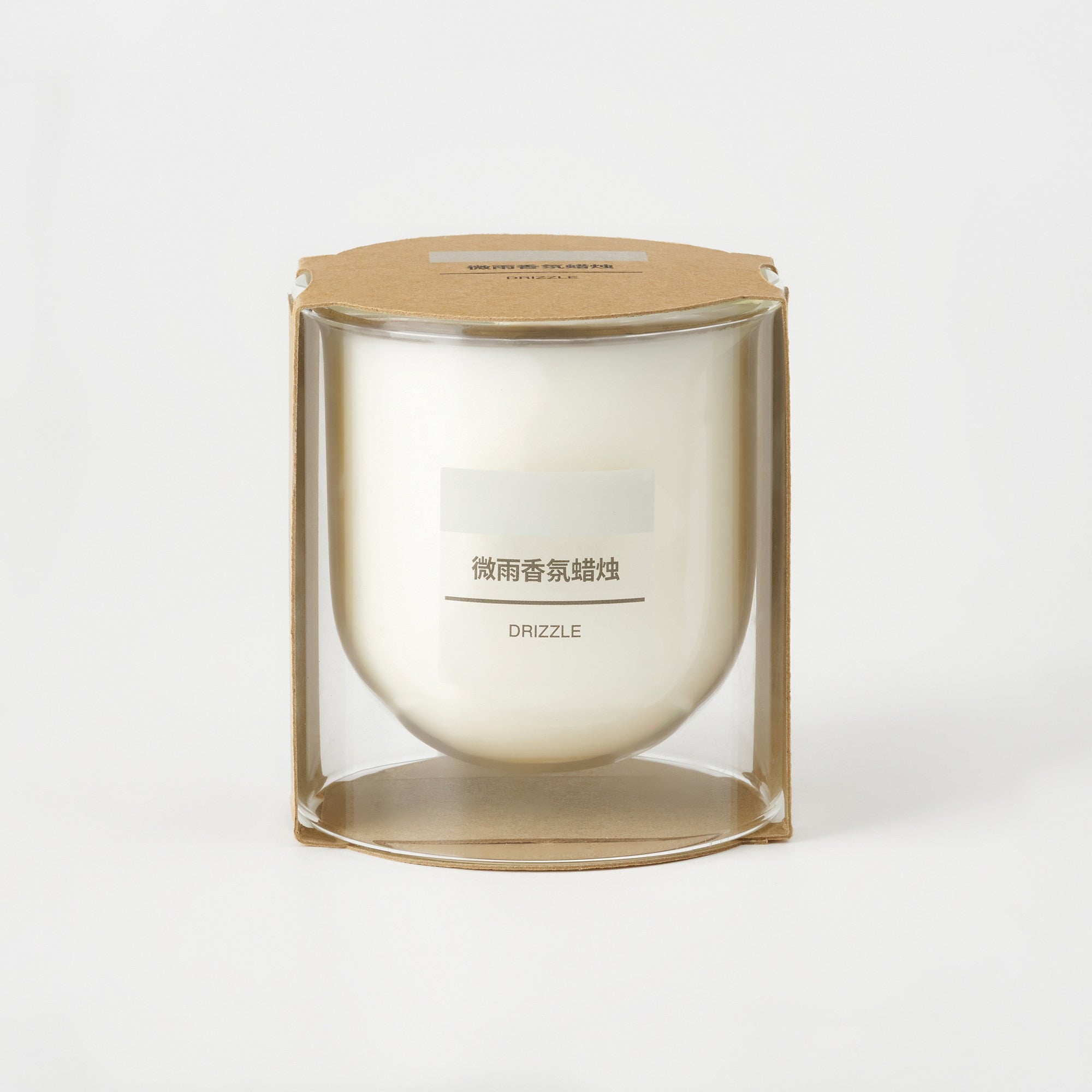 Scented Double Wall Glass Candle - Light Rain