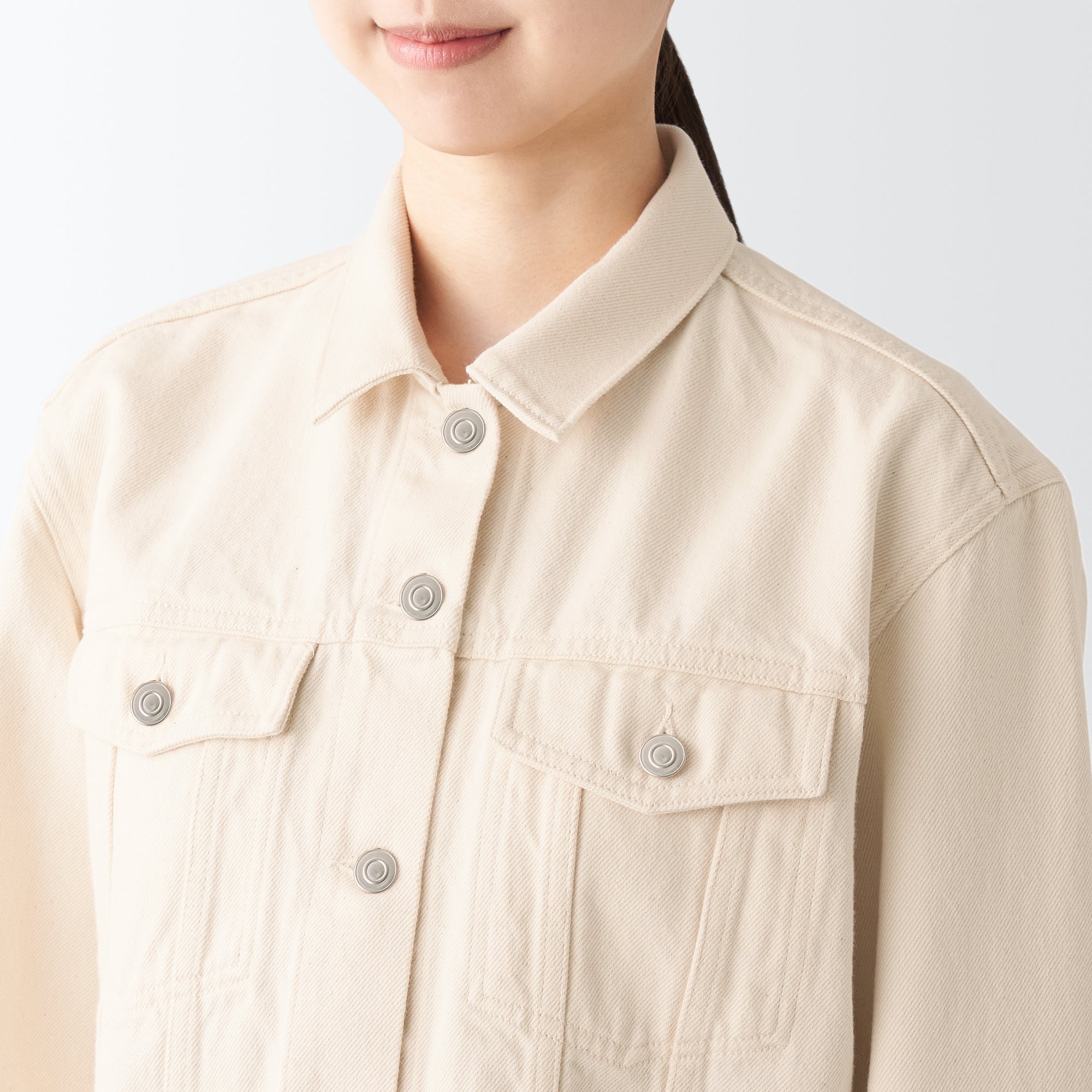 Women's Washed Denim Jacket - Natural