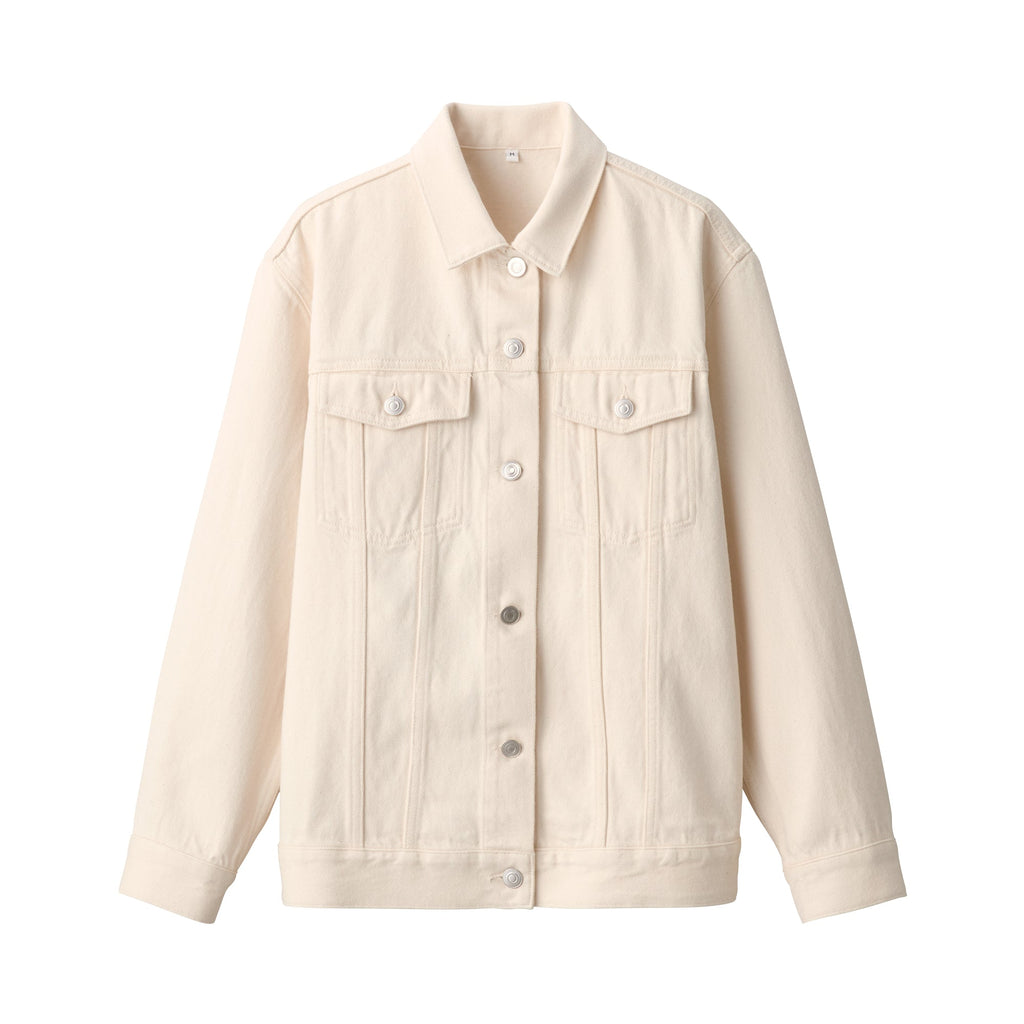 Women's Washed Denim Jacket - Natural