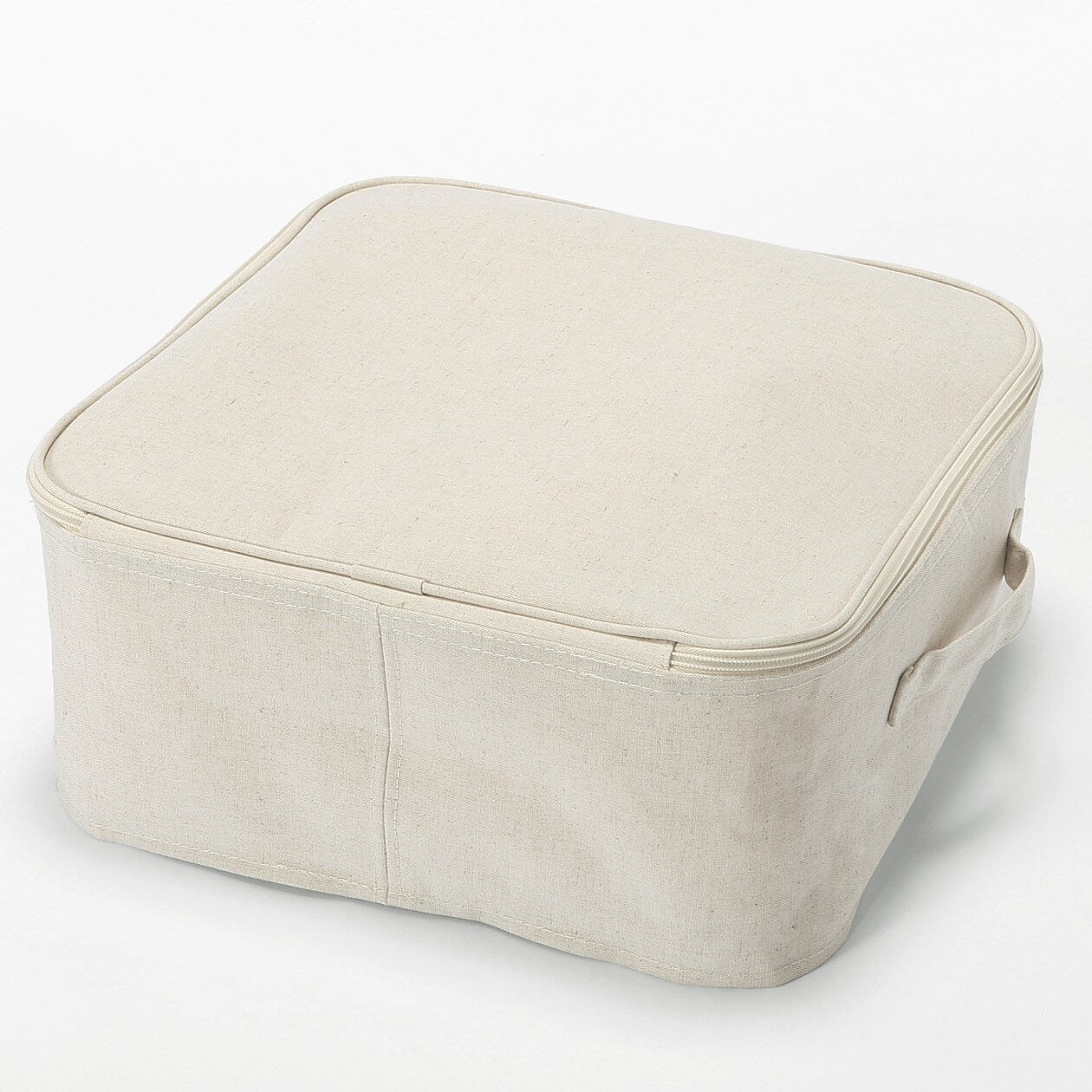 Polyester Linen Soft Box Square with Lid - Small