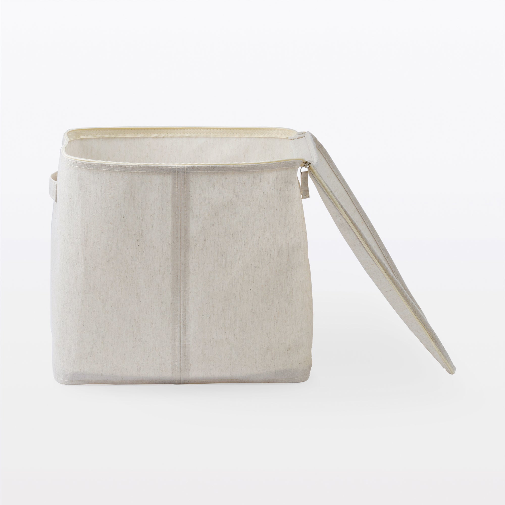 Polyester Linen Soft Box with Lid - Large