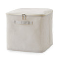 Polyester Linen Soft Box with Lid - Large