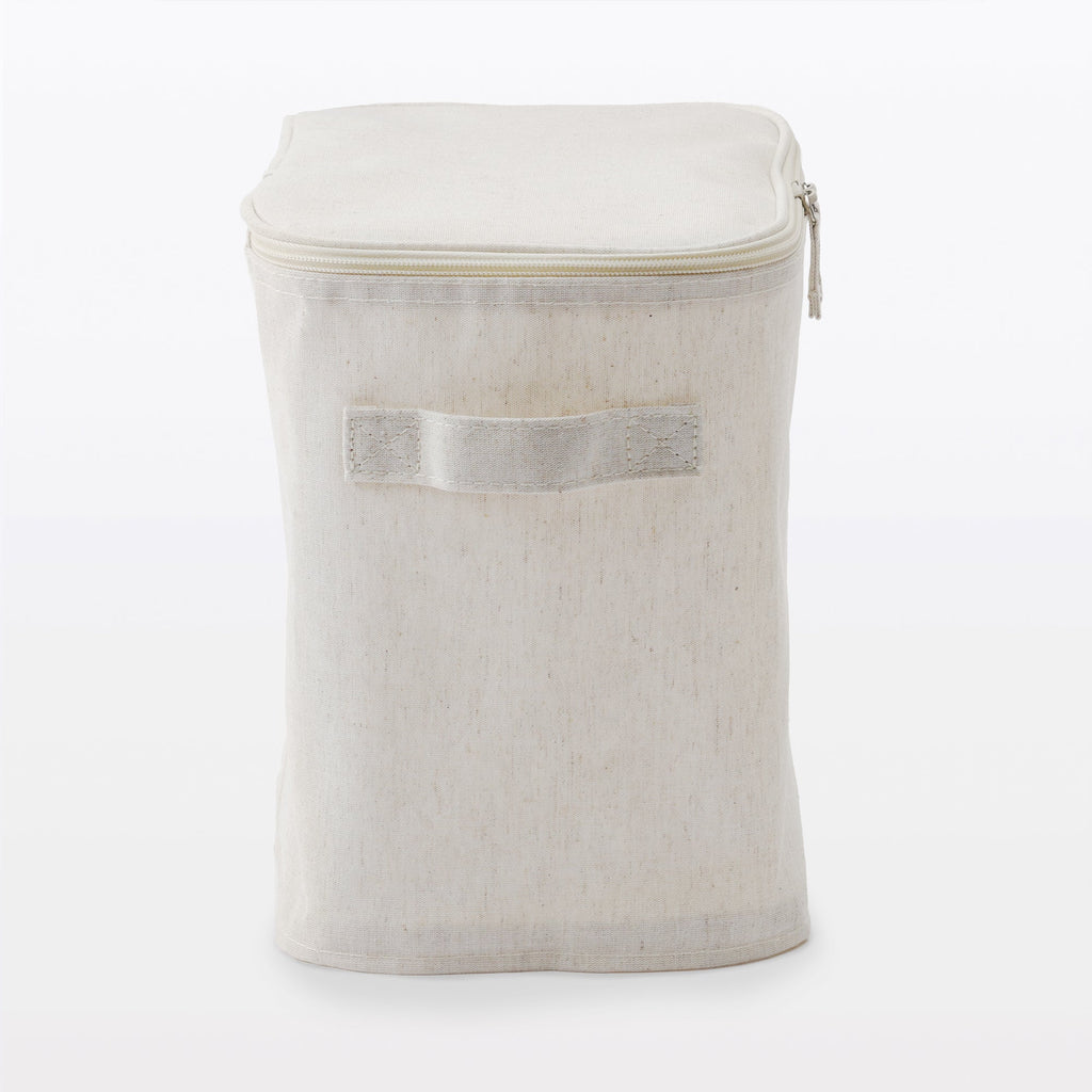 Polyester Linen Soft Box Rectangle with Lid - Half Medium