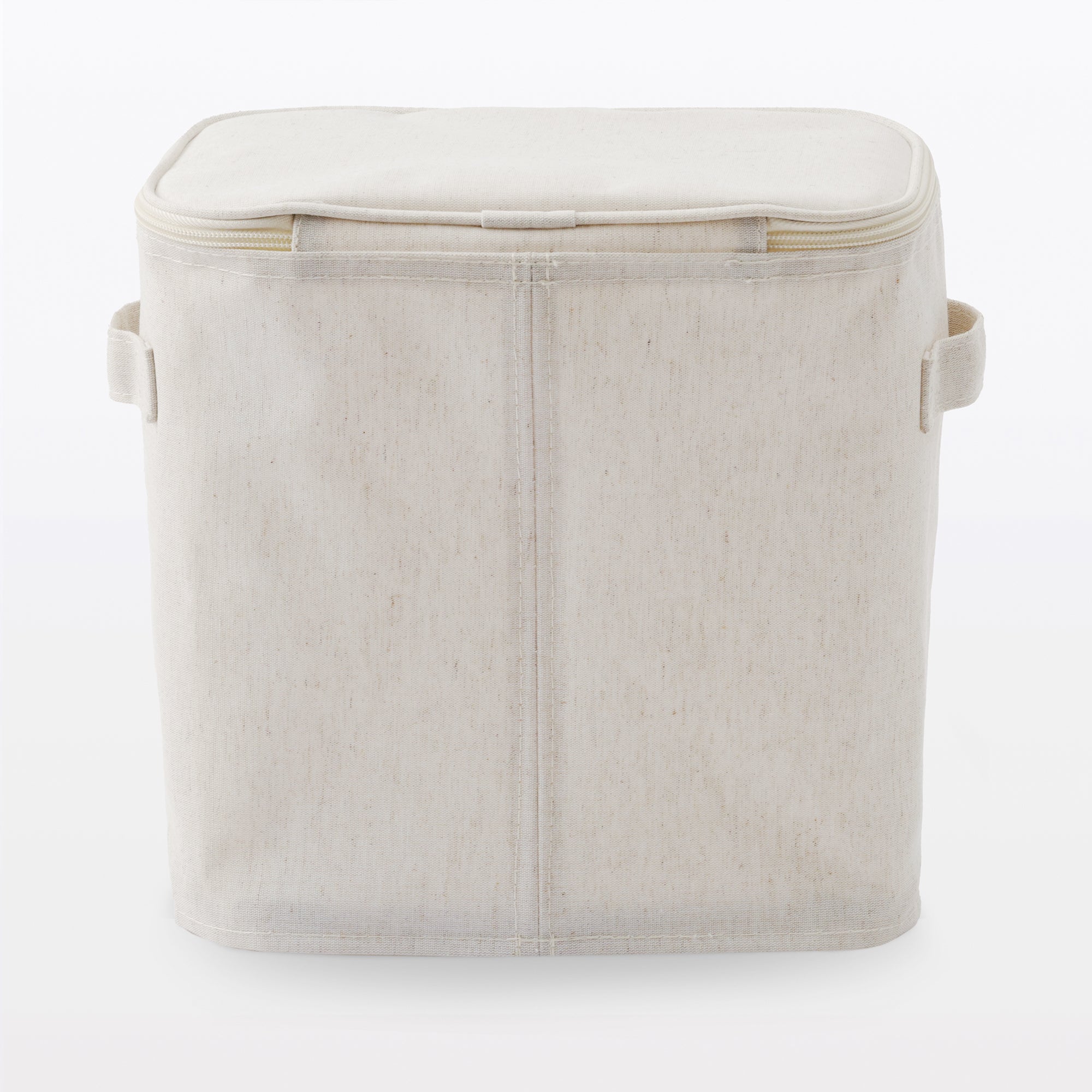 Polyester Linen Soft Box Rectangle with Lid - Half Medium
