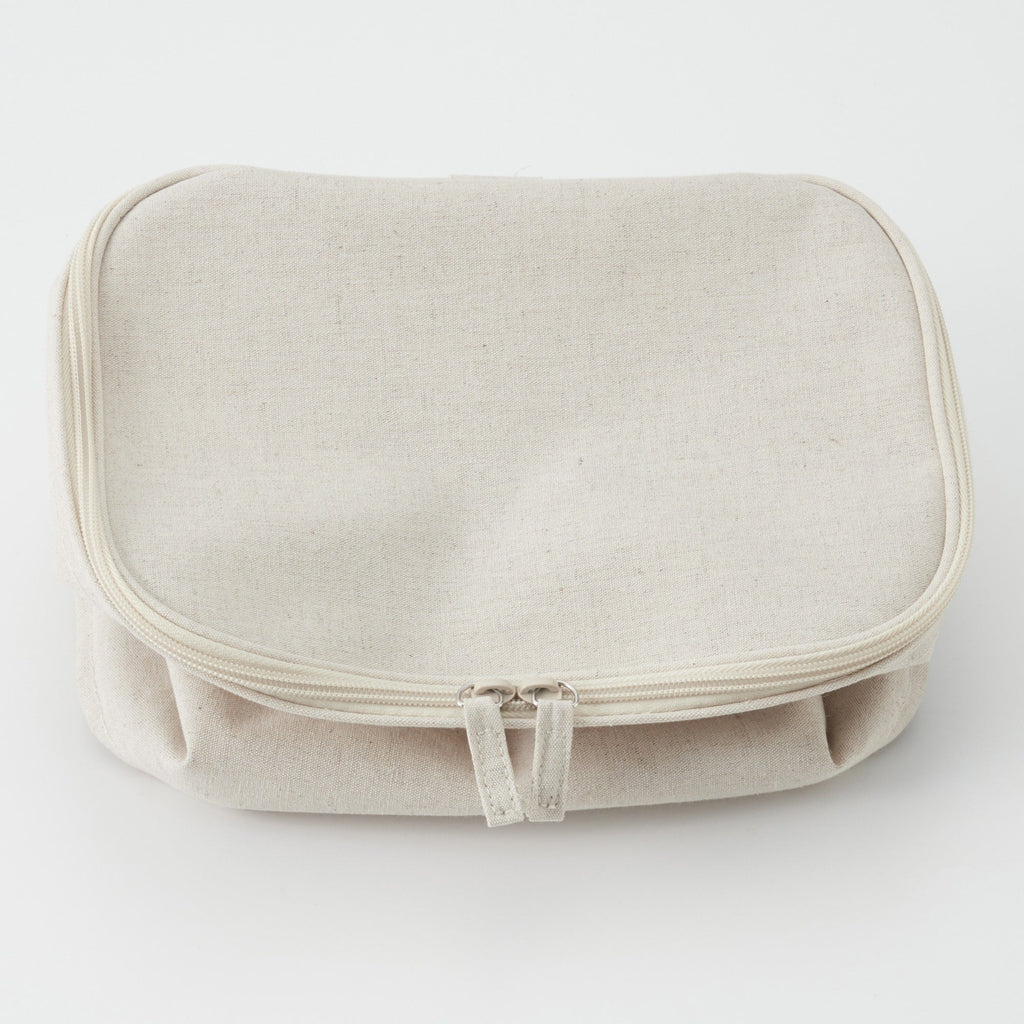 Polyester Linen Soft Box Rectangle with Lid - Half Medium