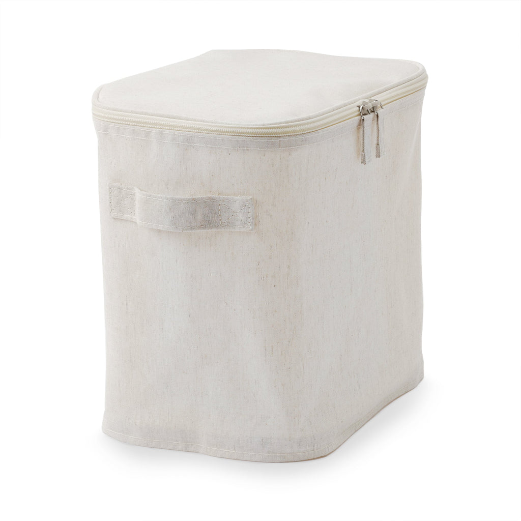 Polyester Linen Soft Box Rectangle with Lid - Half Medium