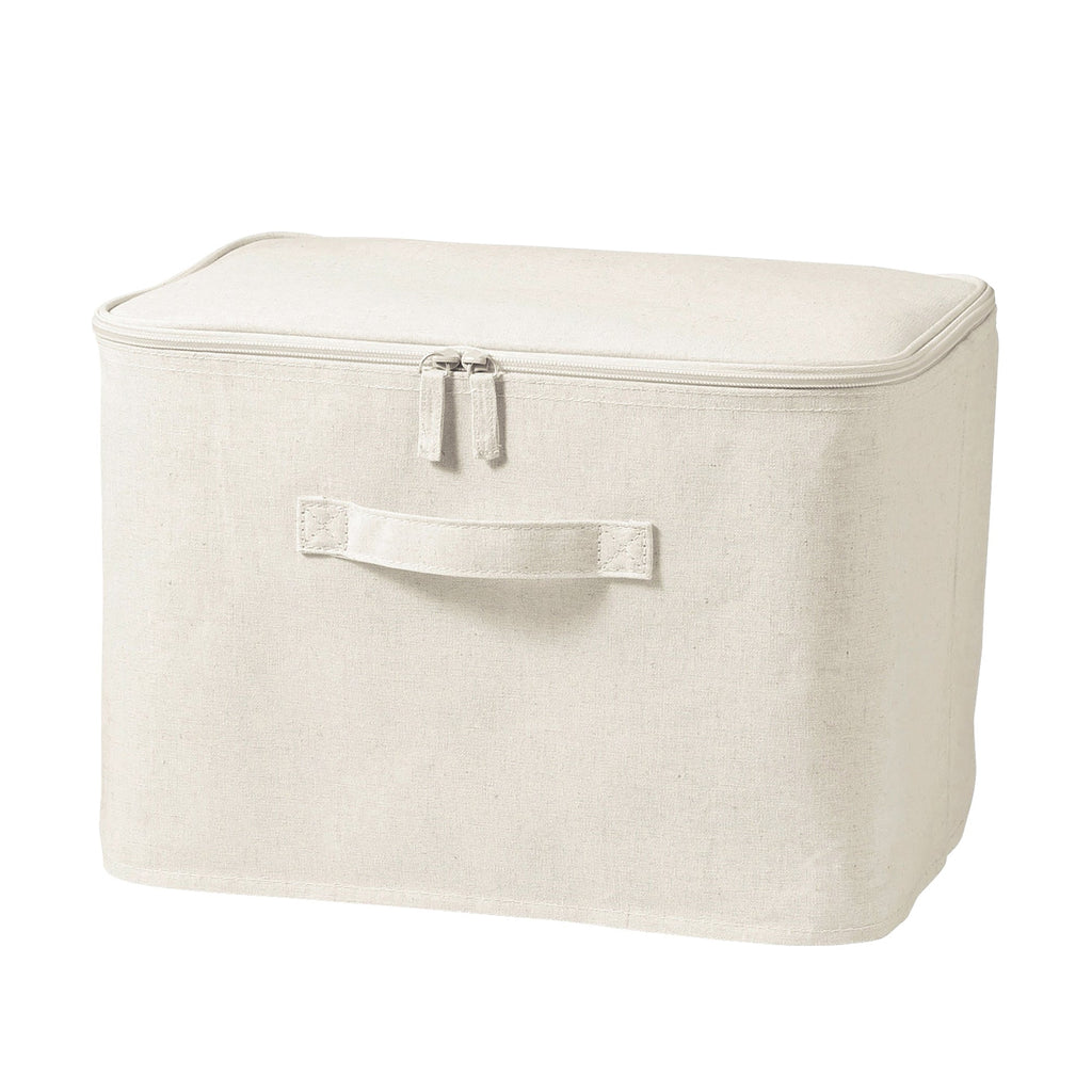 Polyester Linen Soft Box Rectangle with Lid - Medium