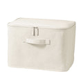 Polyester Linen Soft Box Rectangle with Lid - Medium