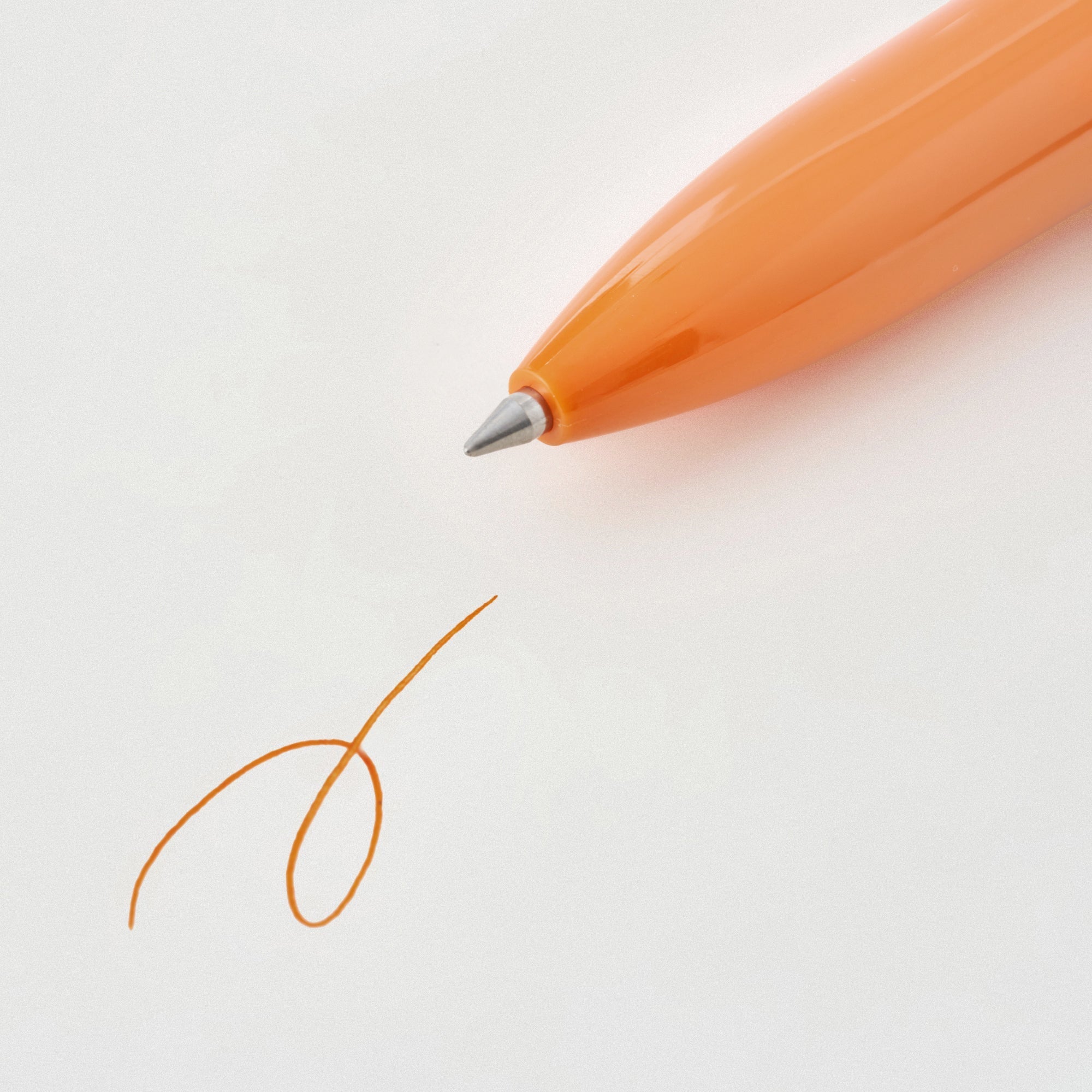 Compact Gel Ink Ballpoint Pen Cap Type 0.5mm - Orange