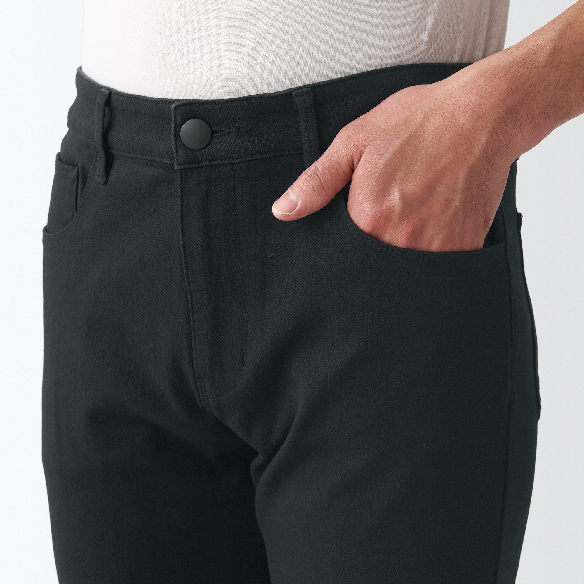 Men's 4 Way Stretch Denim Skinny Pants (L 30inch / 76cm)
