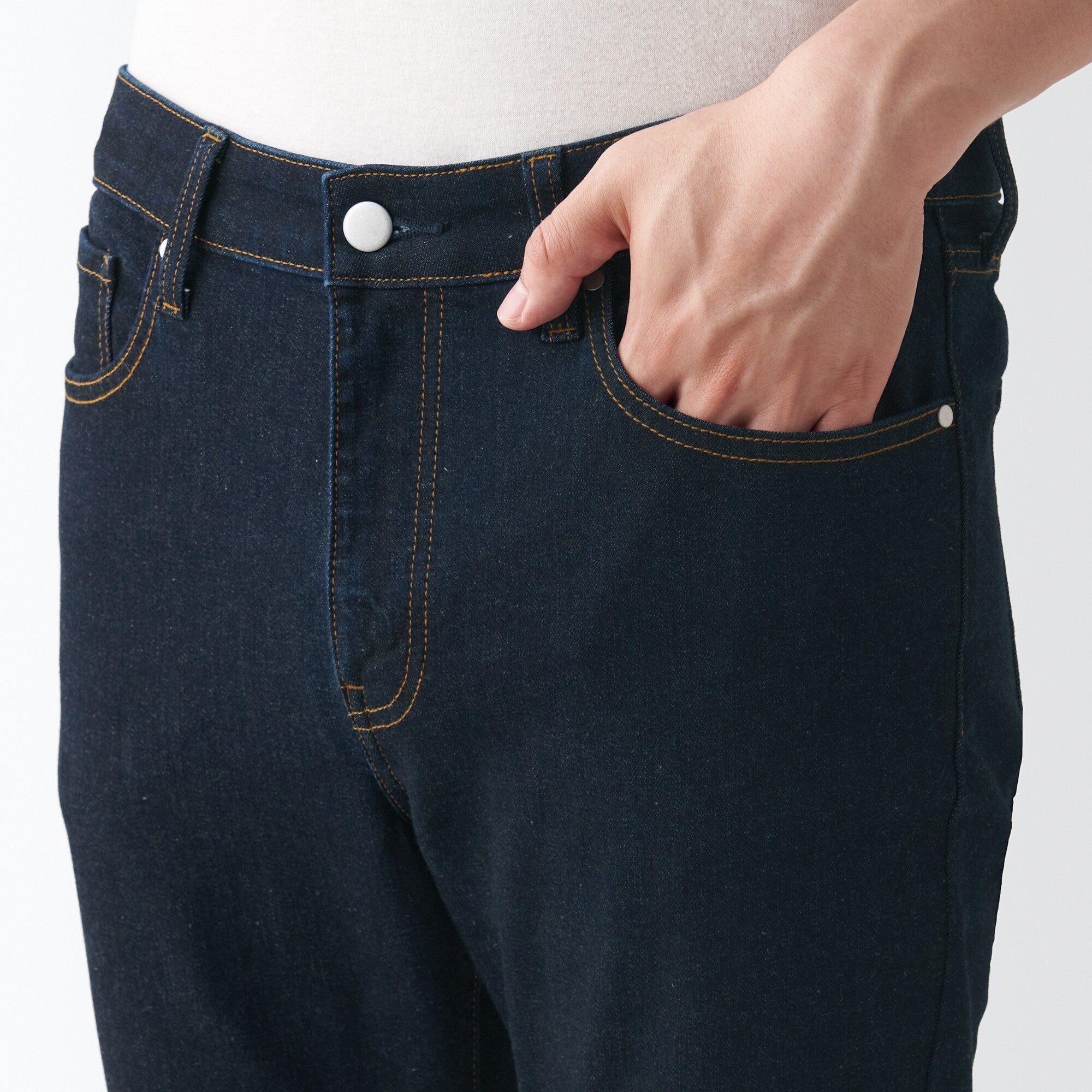 Men's Super Stretch Denim Skinny Pants Dark Navy (L32)