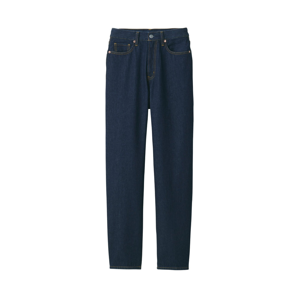 Women's Denim Regular Pants - Dark Navy (L 31inch / 79cm)