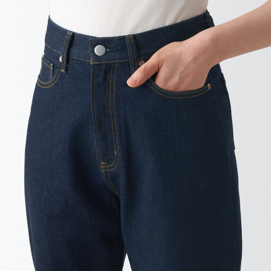 Women's Denim Regular Pants Dark Navy