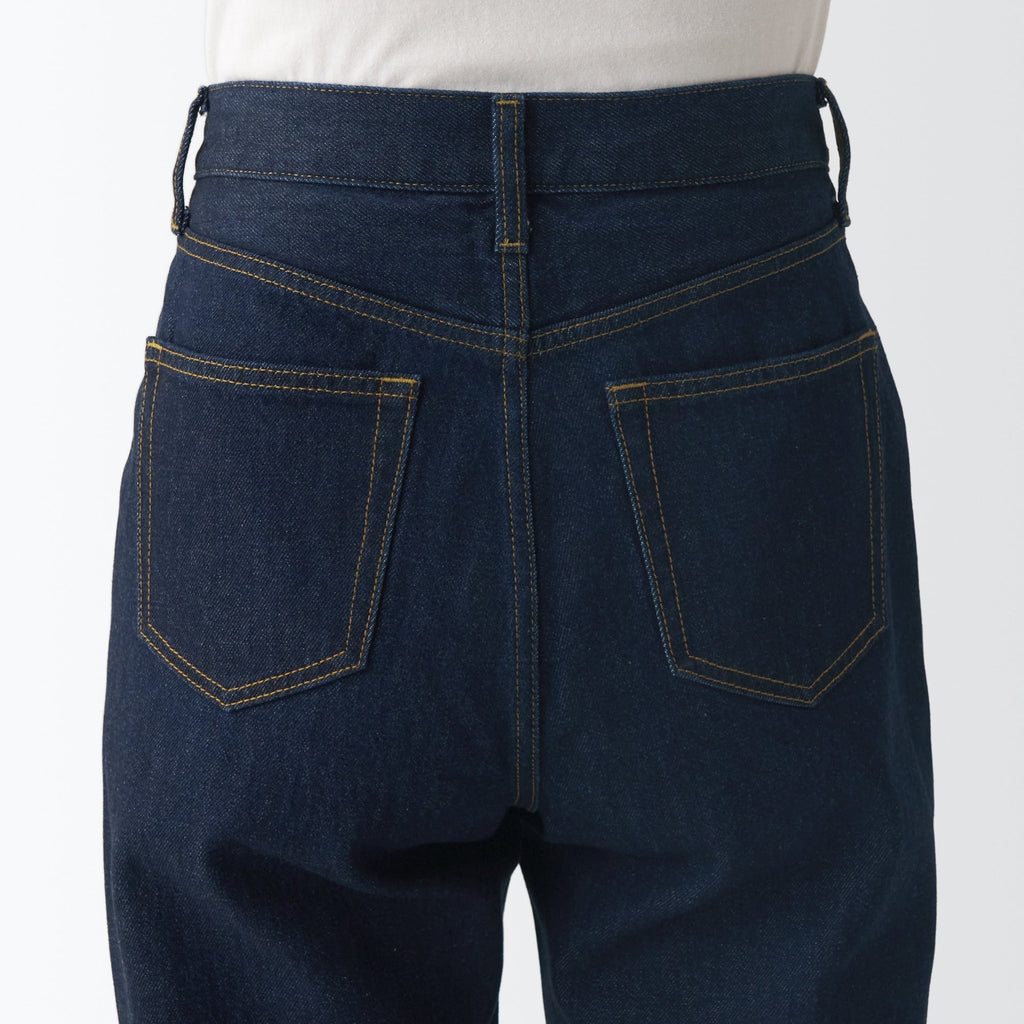 Women's Denim Regular Pants Dark Navy (L 30inch / 77cm)