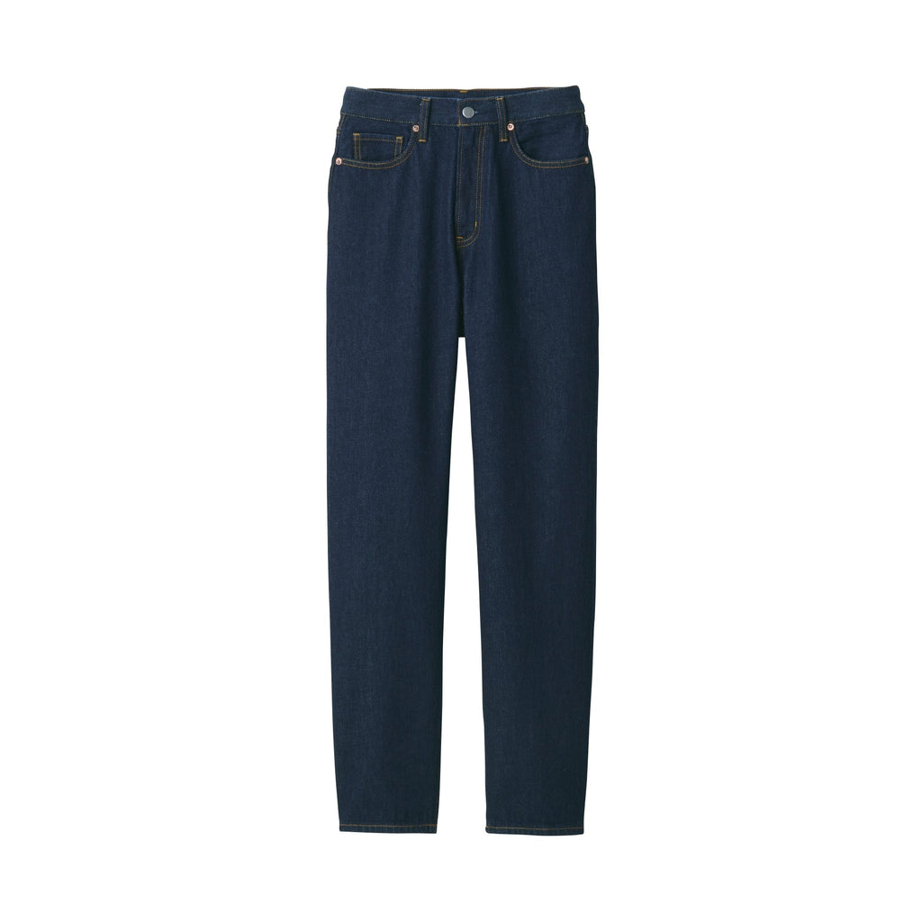Women's Denim Regular Pants Dark Navy (L 30inch / 77cm)