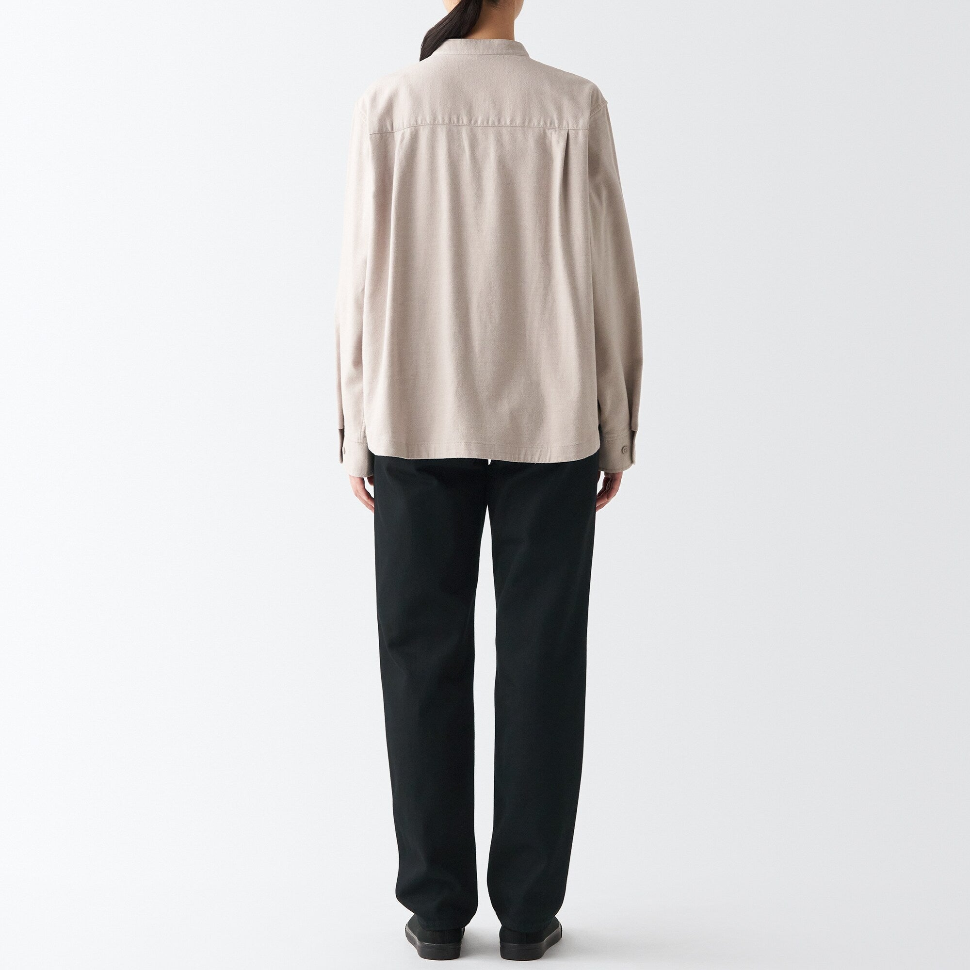Women's Denim Regular Pants Black (L 30inch / 77cm)