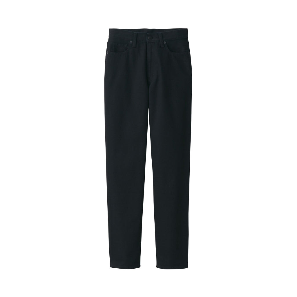 Women's Denim Regular Pants Black (L 30inch / 77cm)