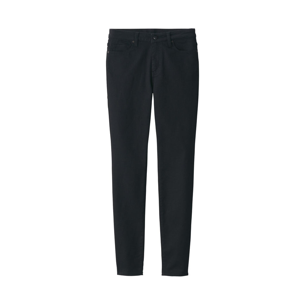 Women's Super Stretch Denim Skinny Pants Black (L 30inch / 75cm)