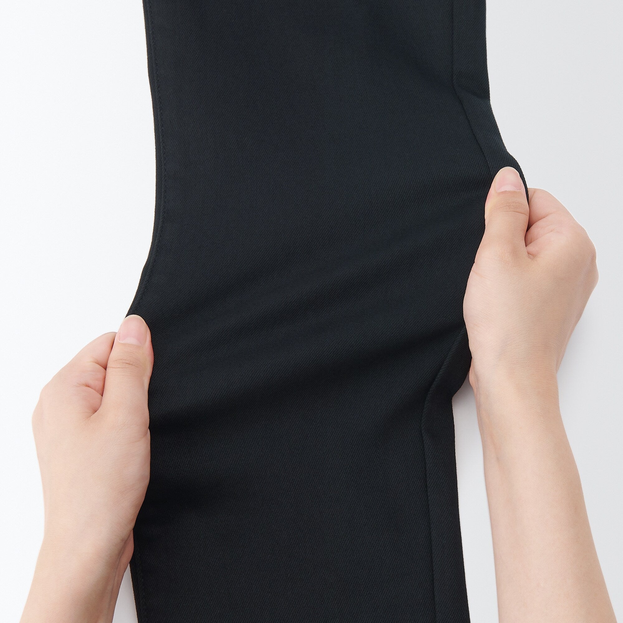 Women's Super Stretch Denim Skinny Pants Black (L 30inch / 75cm)