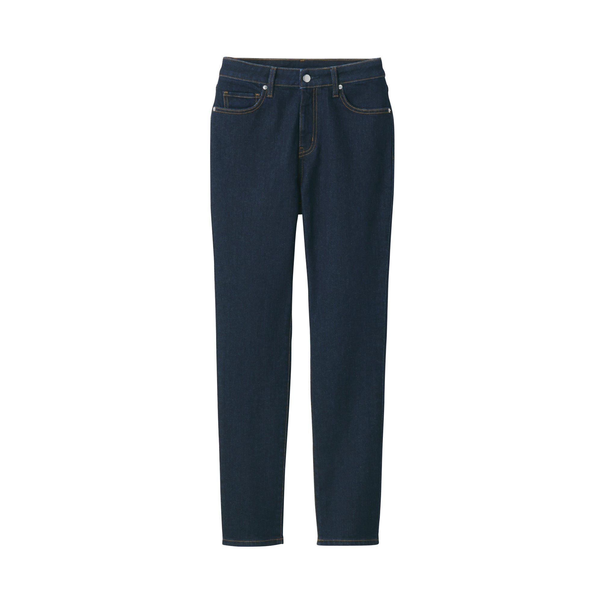 Women's Stretch Denim Slim Pants Dark Navy (L 30inch / 75cm)