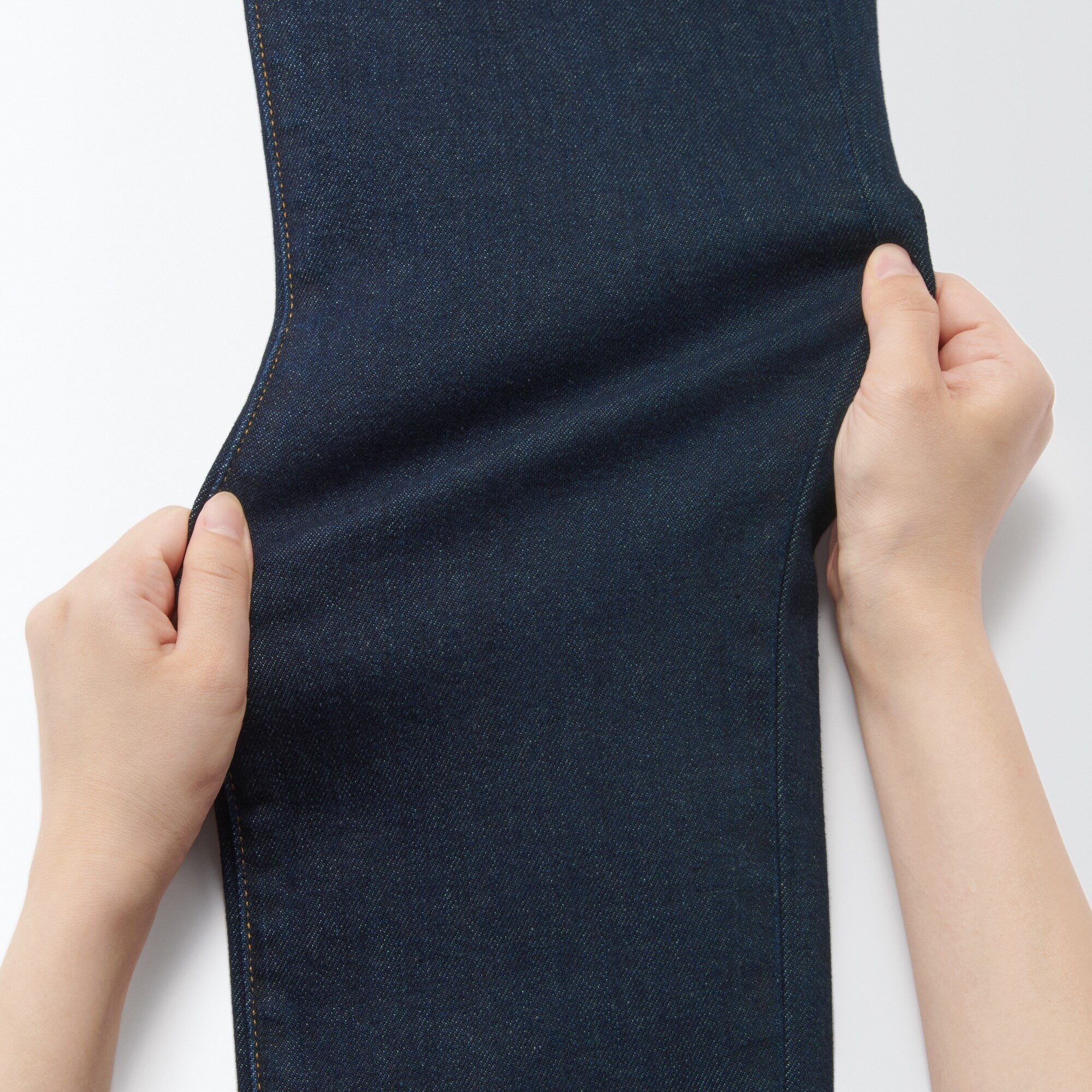 Women's Stretch Denim Slim Pants Dark Navy (L 30inch / 75cm)