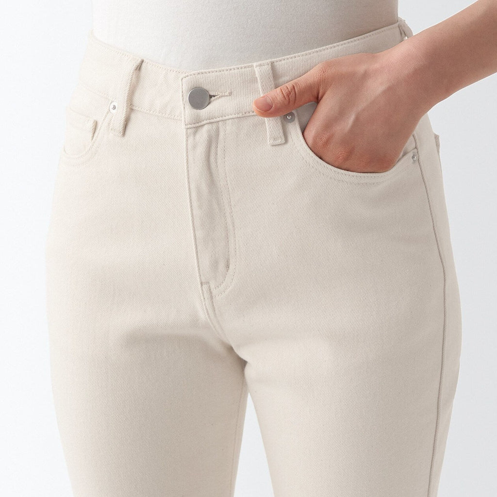 Women's Stretch Denim Slim Pants Natural (L 30inch / 75cm)