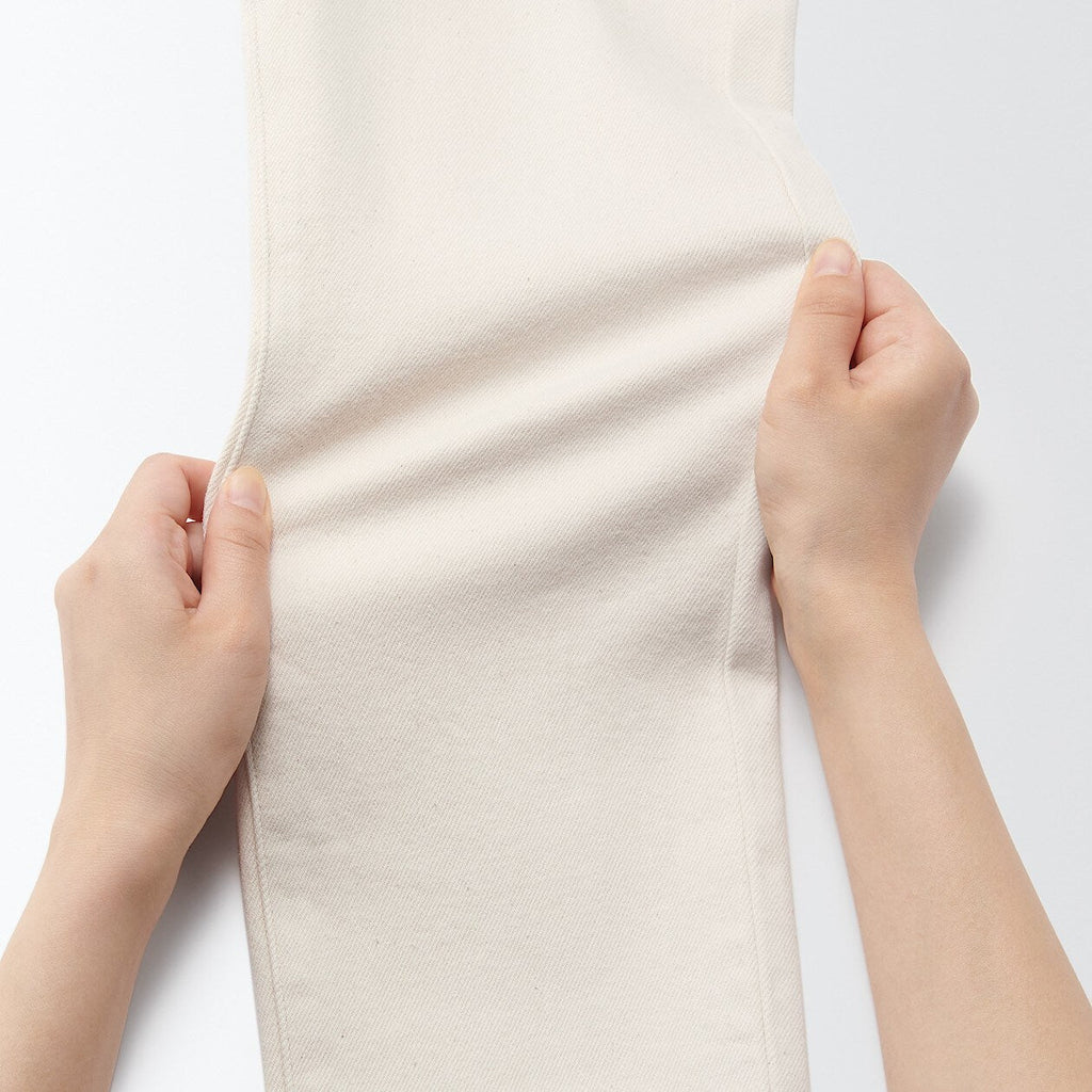 Women's Stretch Denim Slim Pants Natural (L 30inch / 75cm)