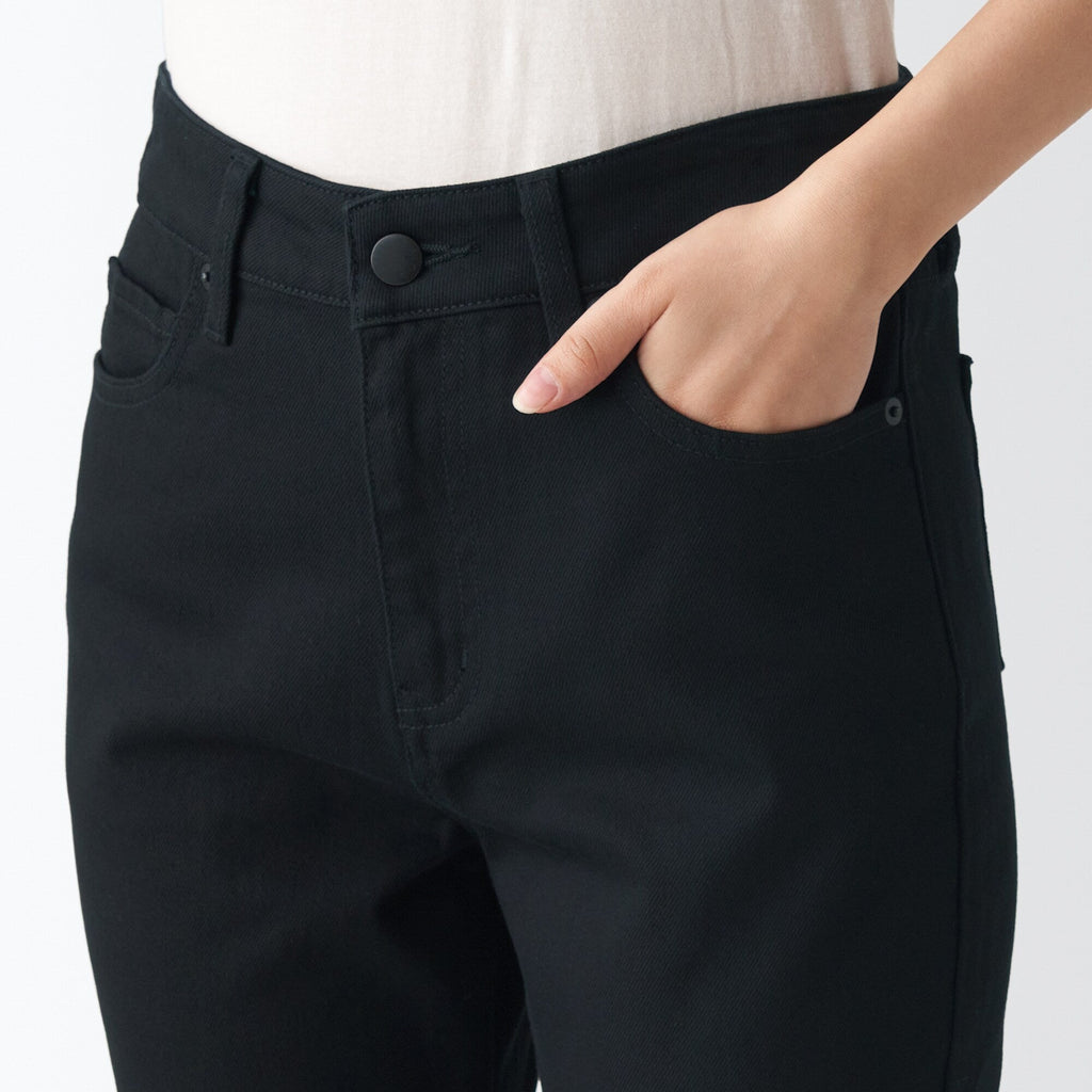 Women's Stretch Denim Slim Pants Black