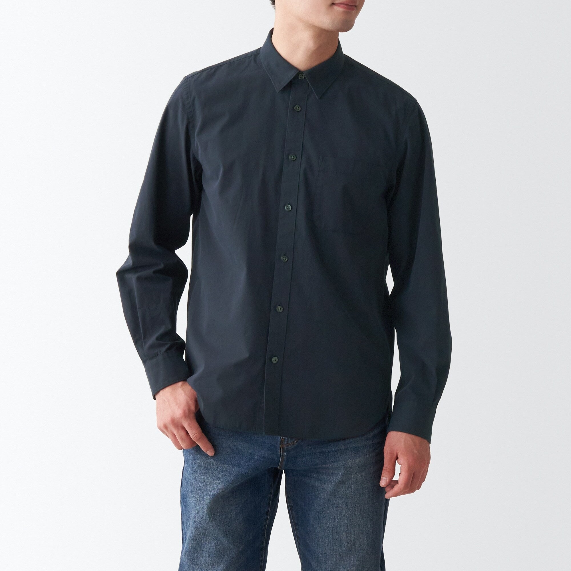 Men's Washed Broad Shirt