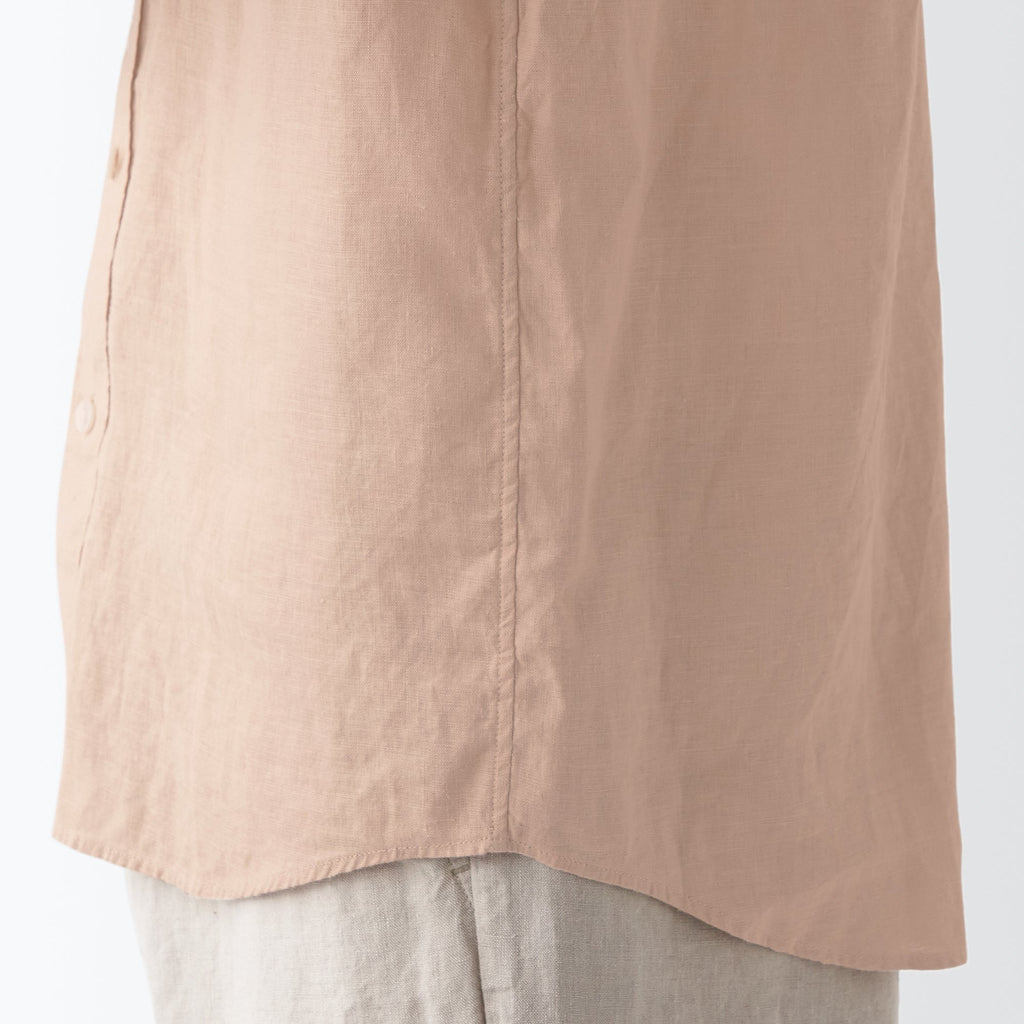 Men's Washed Hemp Short Sleeve Shirt