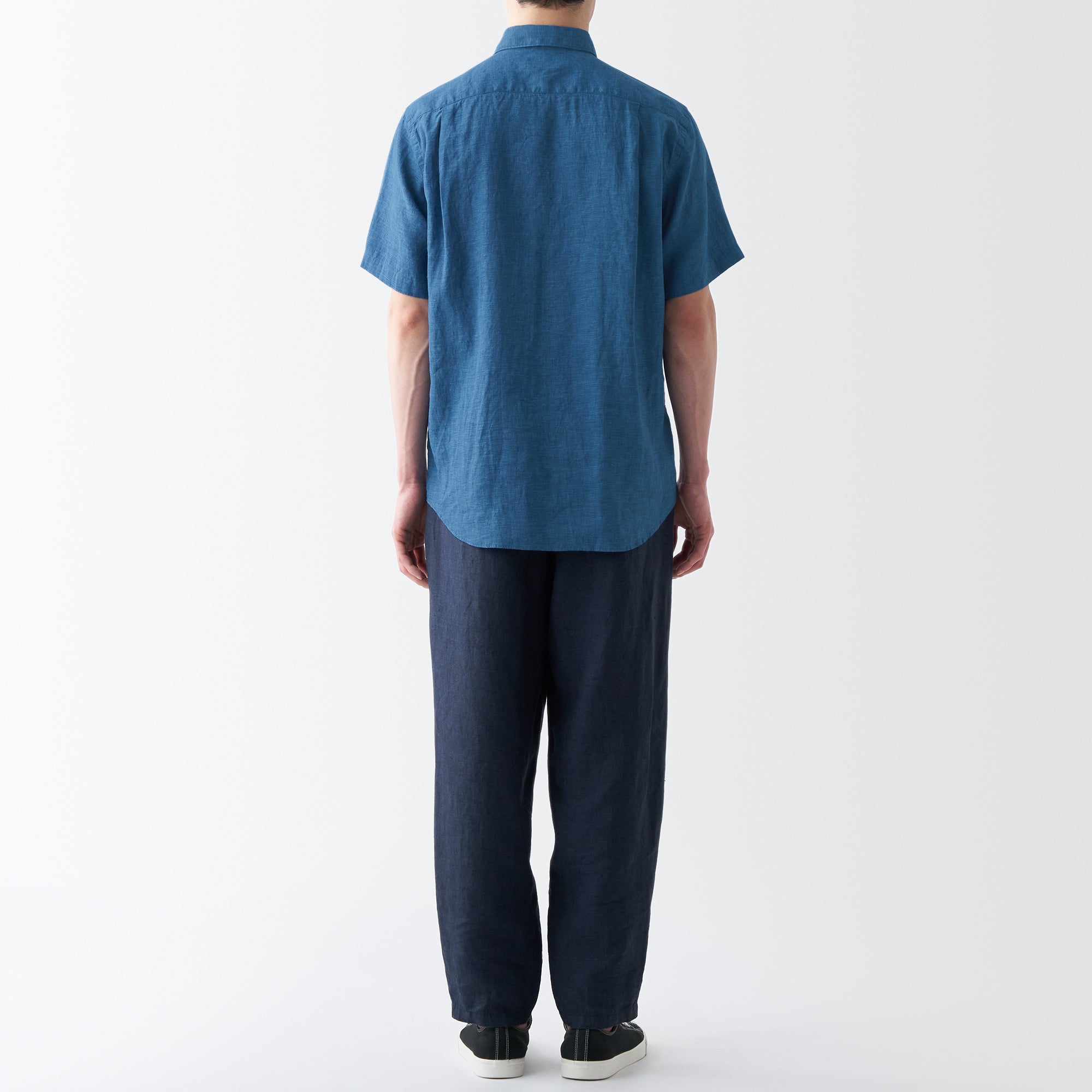 Men's Washed Hemp Short Sleeve Shirt