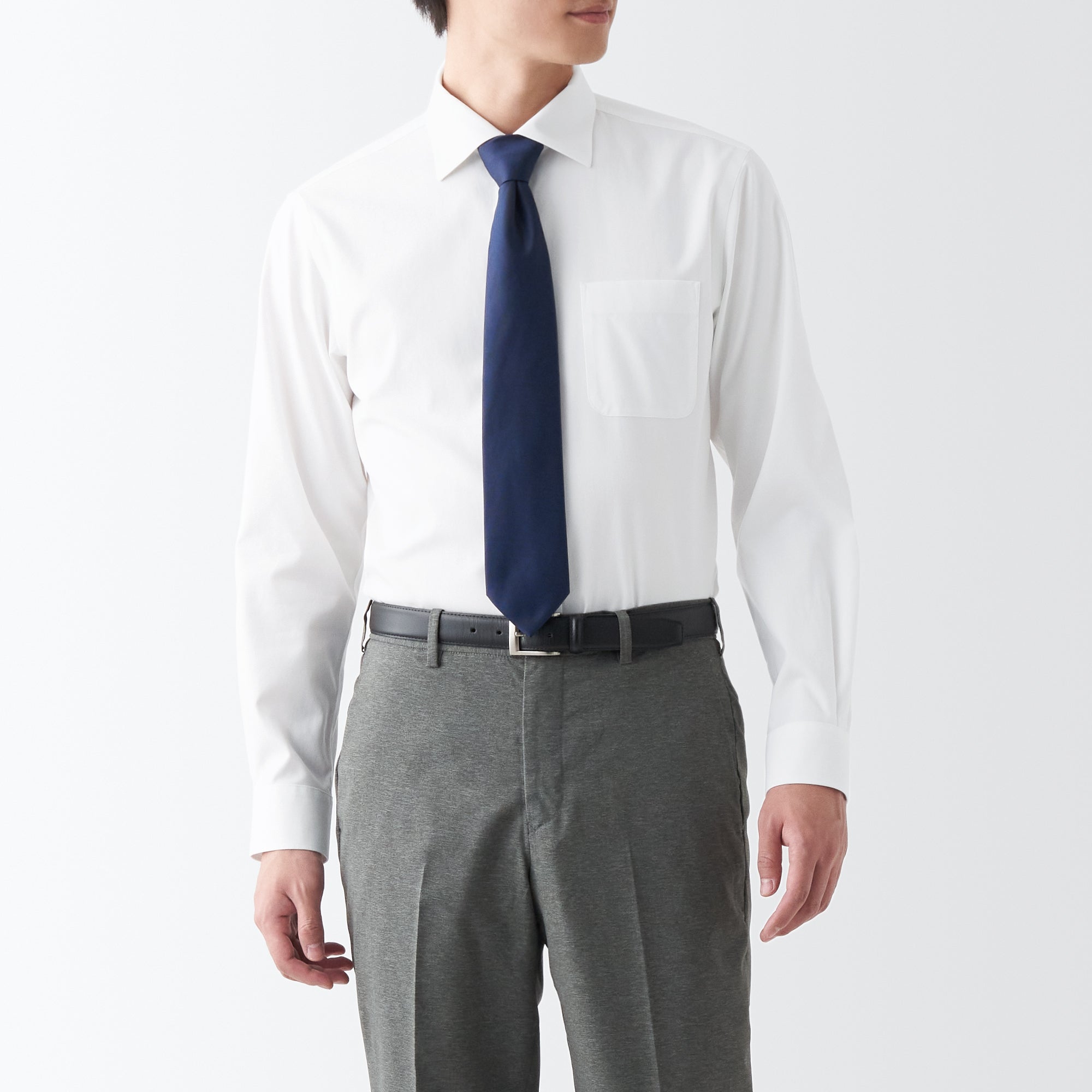 Men's Non-Iron Semi Wide Collar Shirt