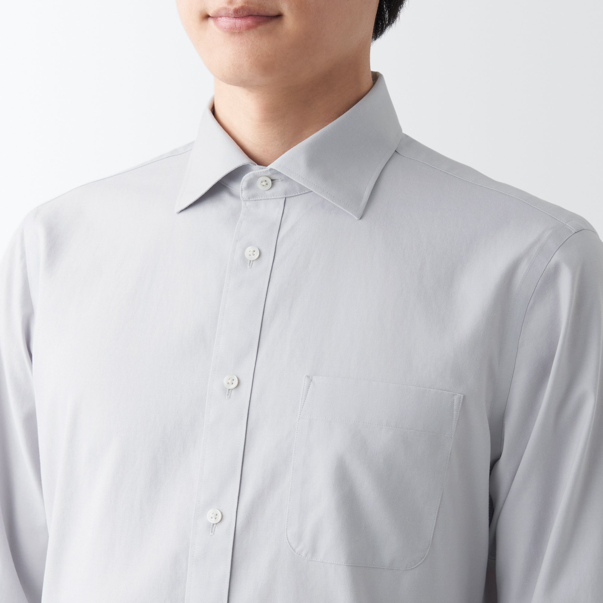 Men's Non-Iron Semi Wide Collar Shirt