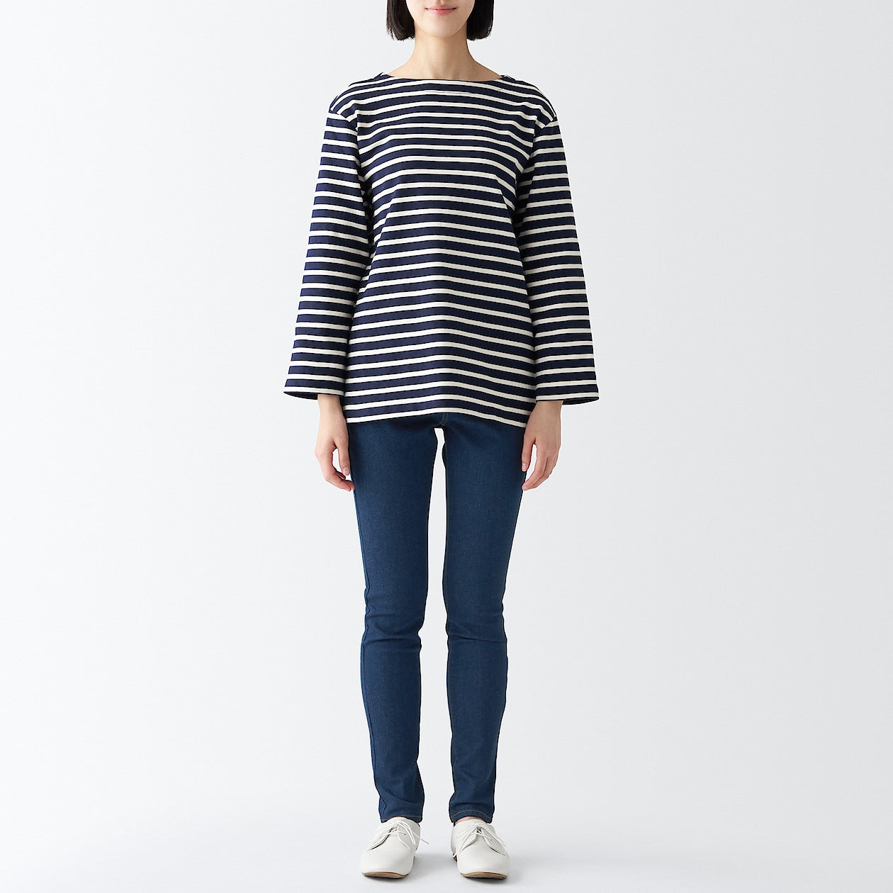 Women's Super Stretch Denim Skinny Pants Blue (L 30inch / 75cm)