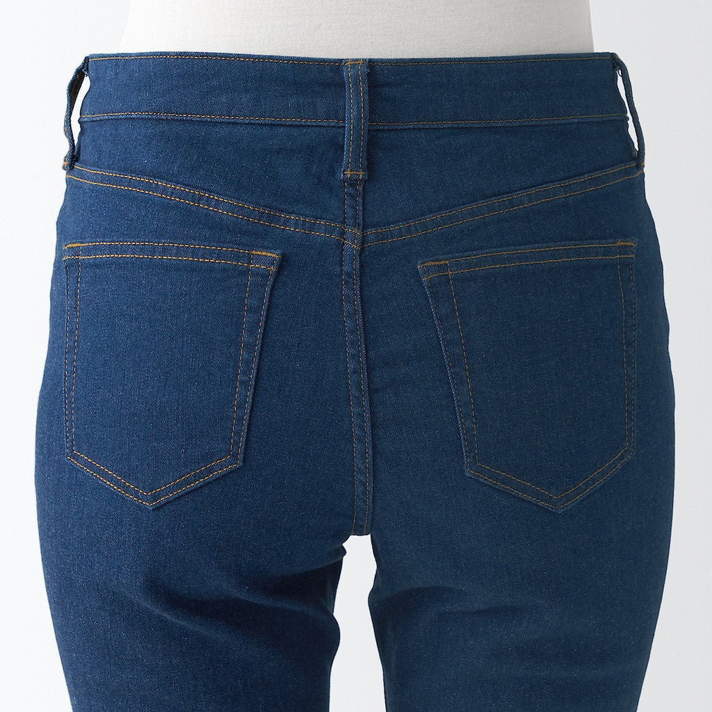 Women's Super Stretch Denim Skinny Pants Blue (L 30inch / 75cm)