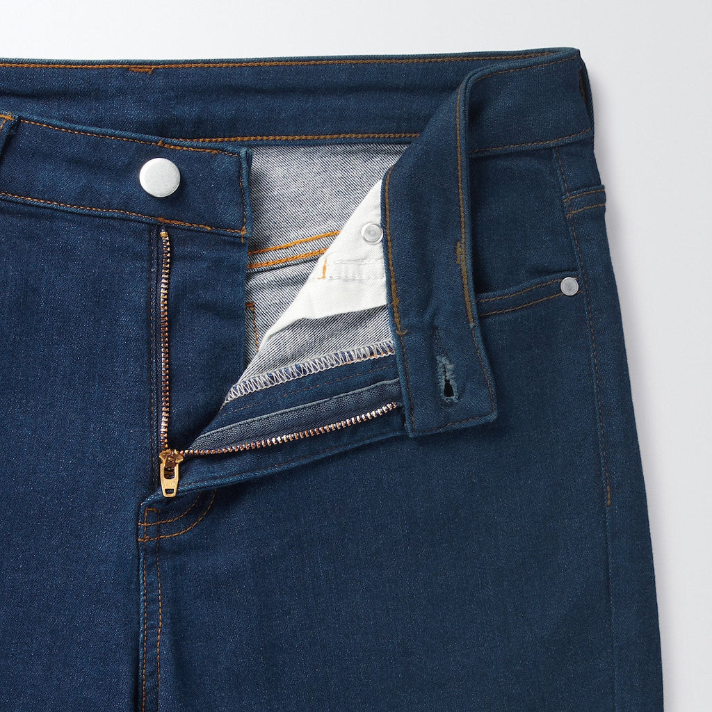 Women's Super Stretch Denim Skinny Pants Blue (L 30inch / 75cm)