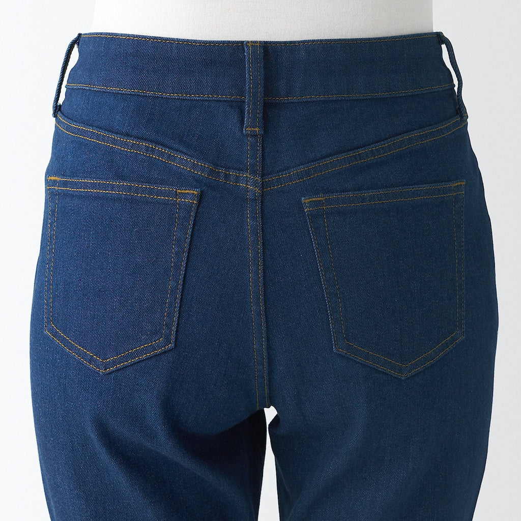 Women's Stretch Denim Slim Pants Blue (L 30inch / 75cm)