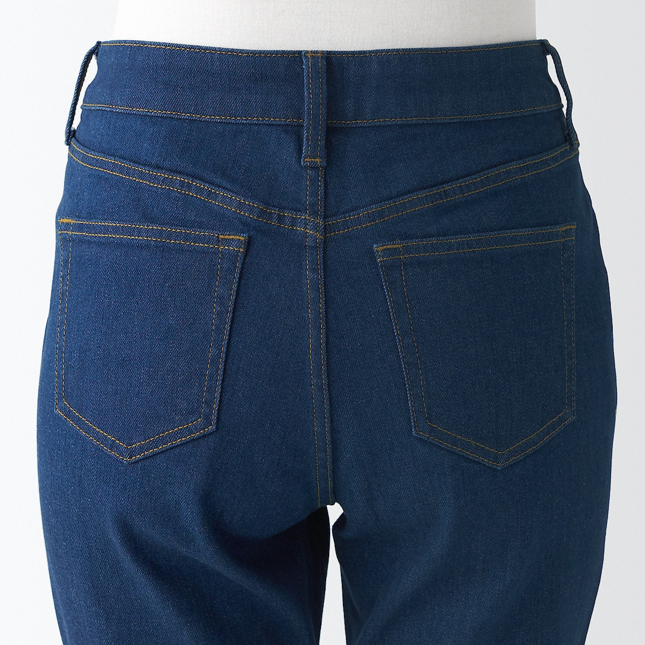Women's Stretch Denim Slim Pants Blue (L 30inch / 75cm)