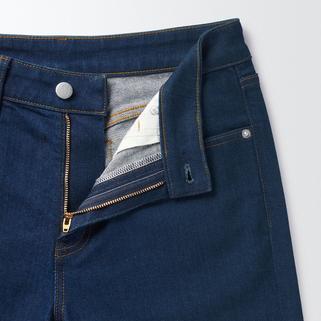 Women's Stretch Denim Slim Pants Blue (L 30inch / 75cm)