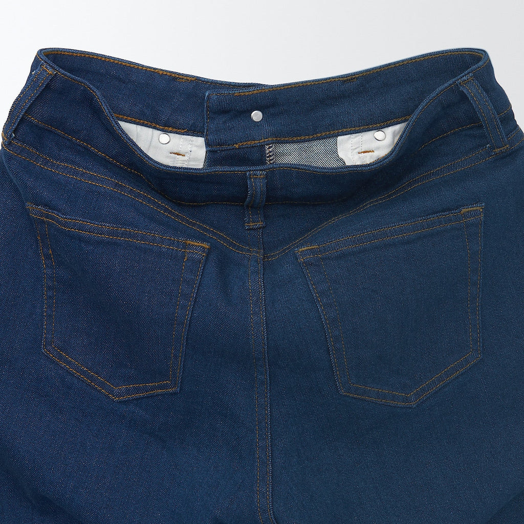 Women's Stretch Denim Slim Pants Blue (L 30inch / 75cm)