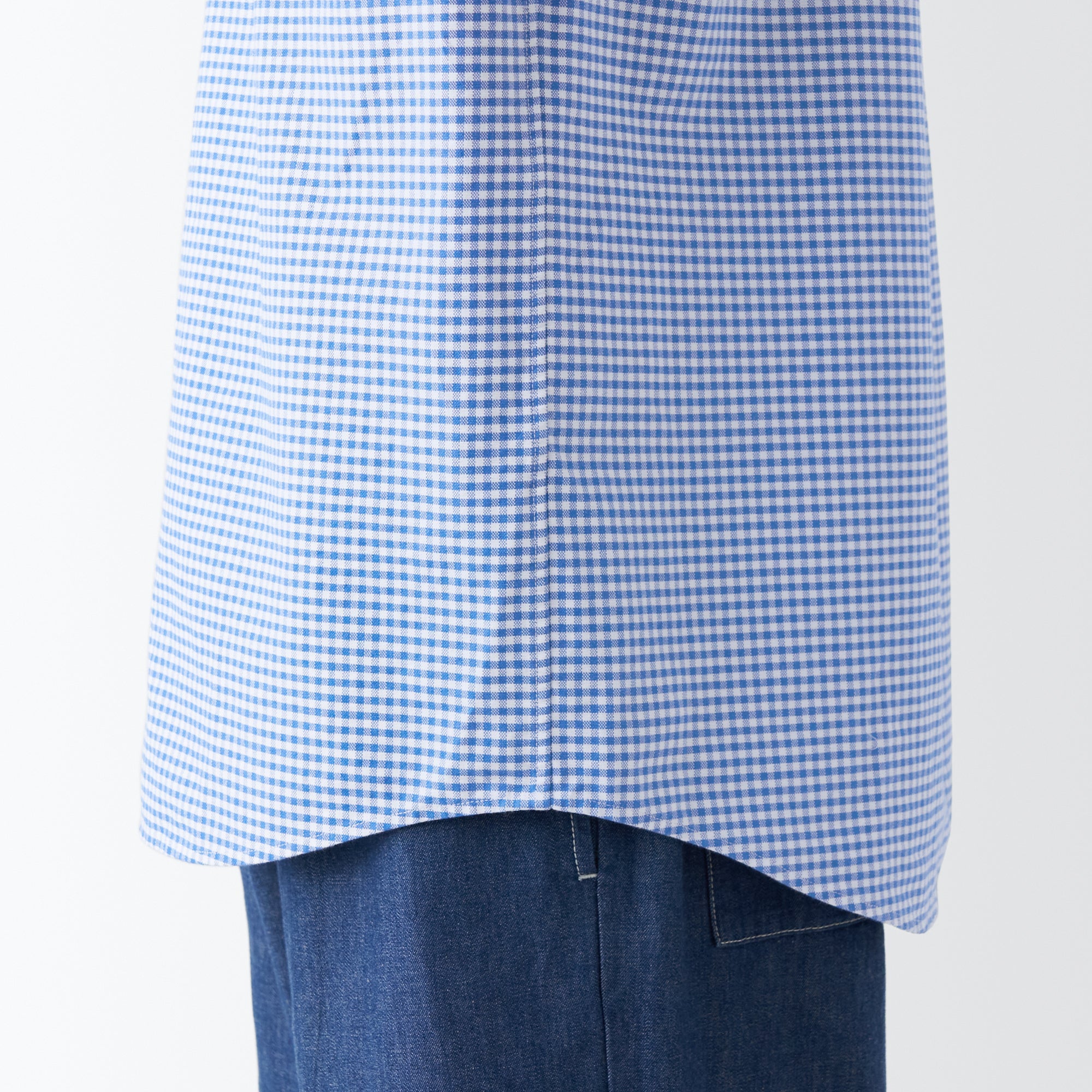 Men's Washed Oxford Button Down  Patterned Short Sleeve Shirt
