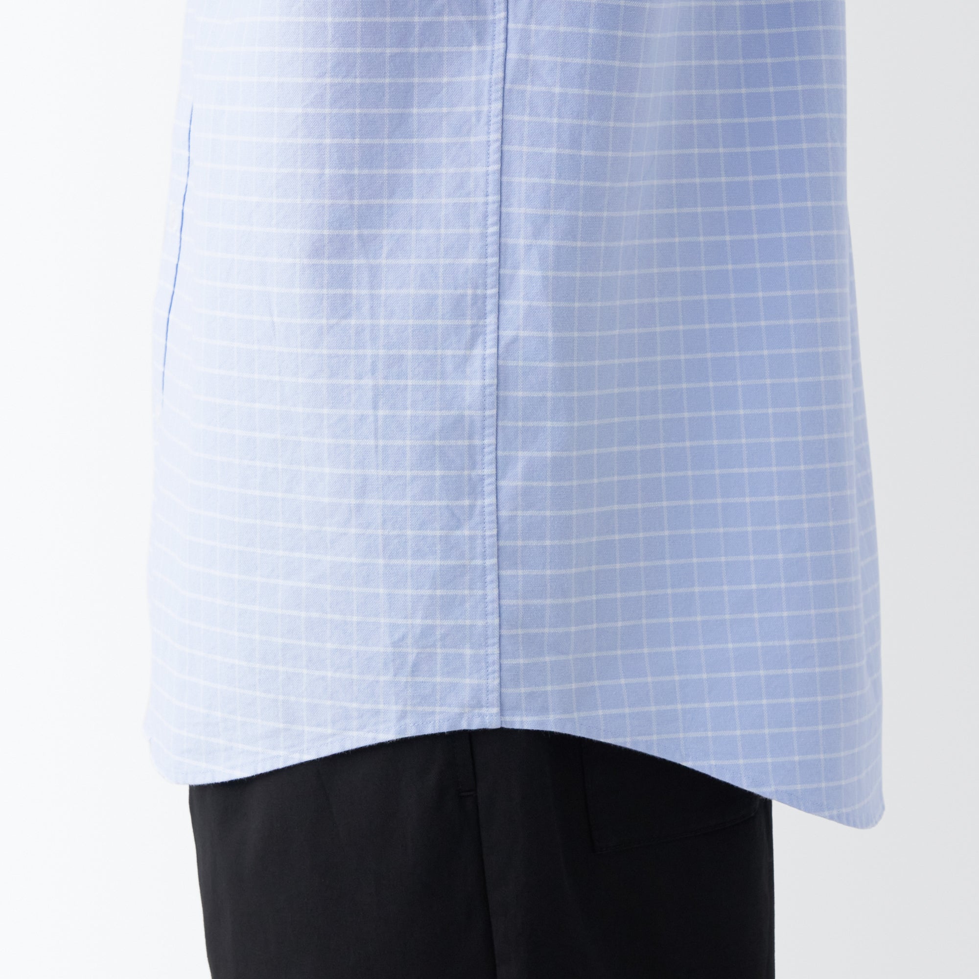 Men's Washed Oxford Button Down  Patterned Short Sleeve Shirt