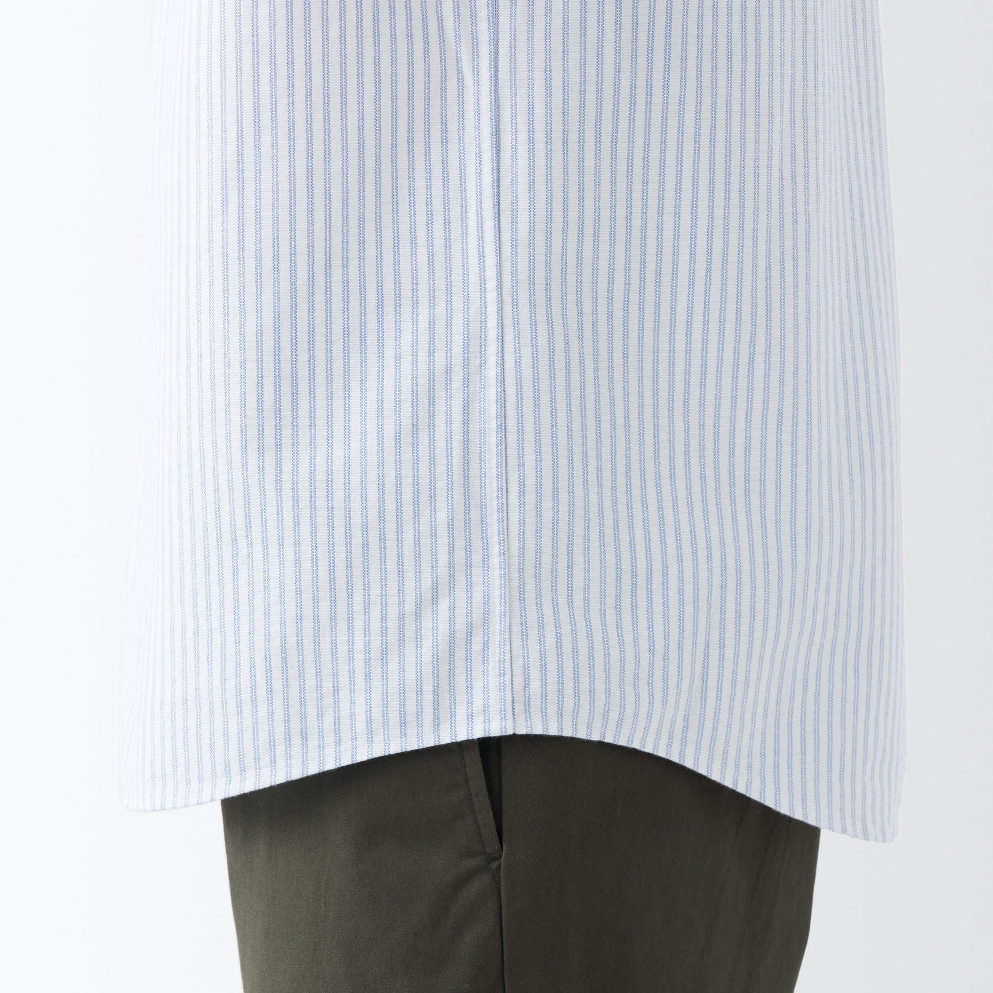 Men's Washed Oxford Button Down  Patterned Short Sleeve Shirt