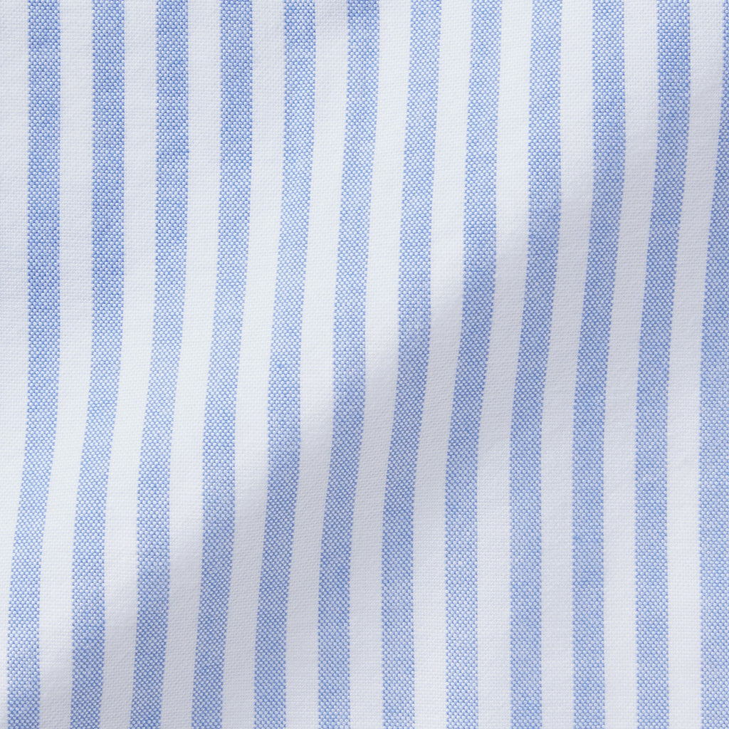 Men's Washed Oxford Button Down  Patterned Short Sleeve Shirt