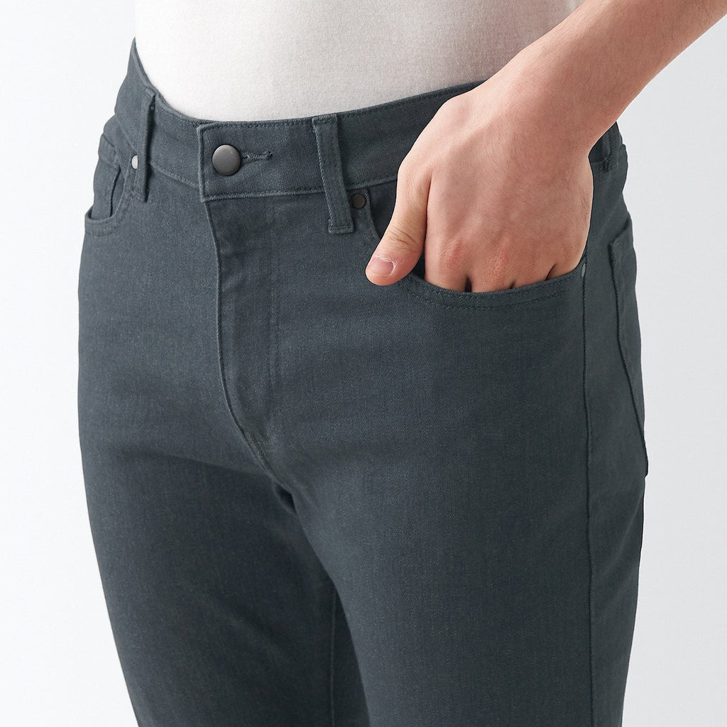 Men's Super Stretch Denim Skinny Pants Charcoal Gray (L30)