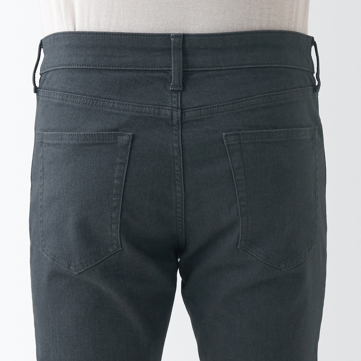 Men's Super Stretch Denim Skinny Pants Charcoal Gray (L30)