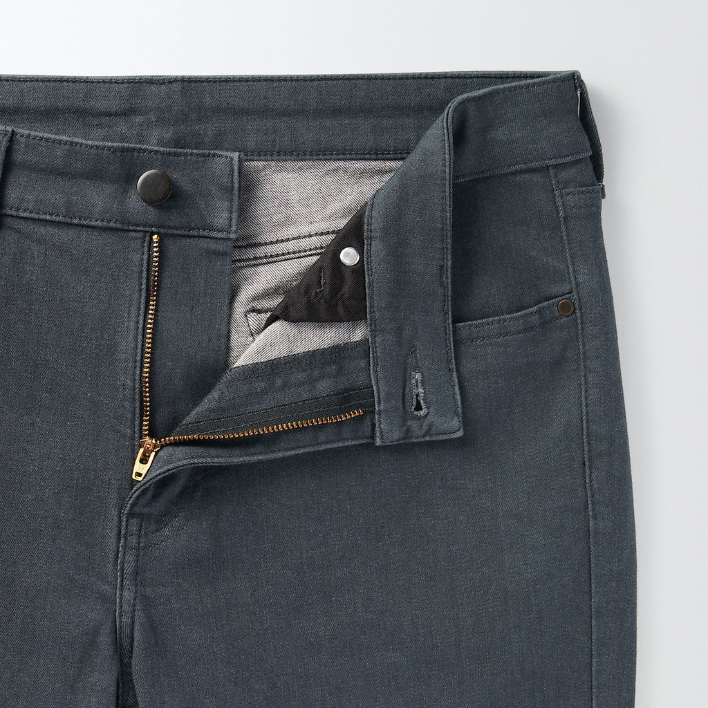 Men's Super Stretch Denim Skinny Pants Charcoal Gray (L30)