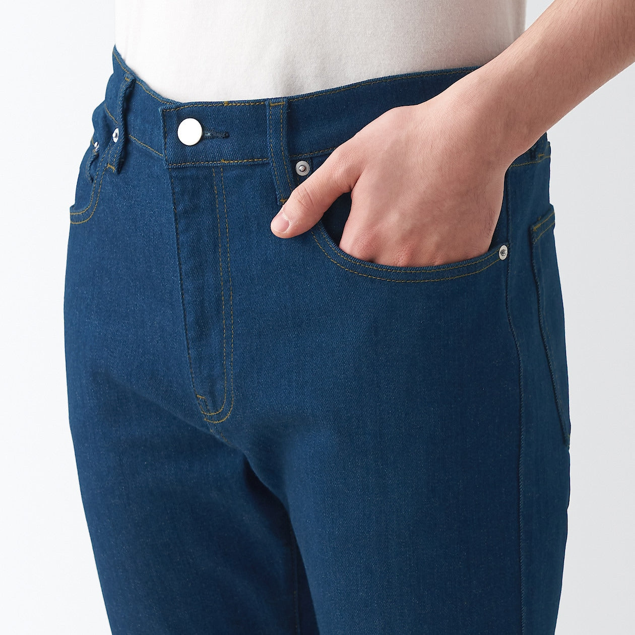 Men's Stretch Denim Slim Pants Blue (L32)