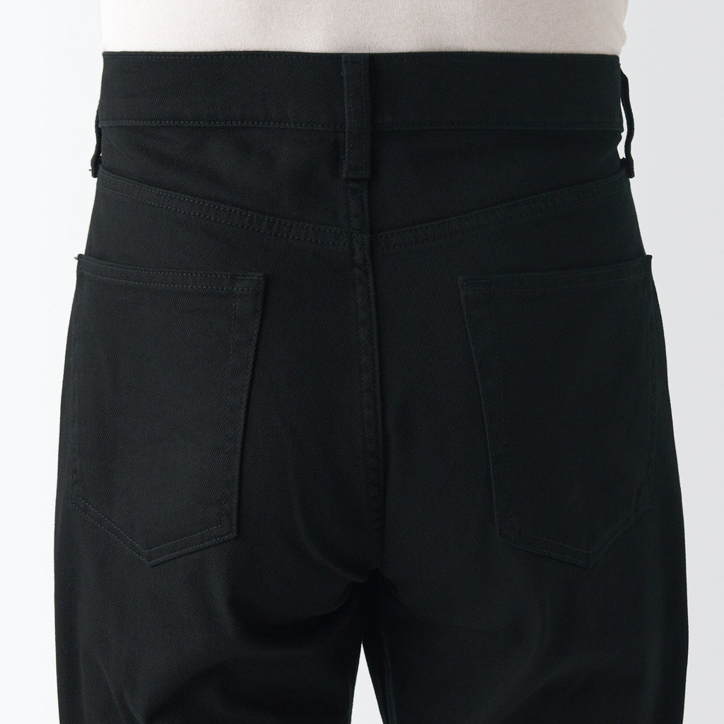 Men's Stretch Denim Slim Pants Black (L 32inch / 82cm)